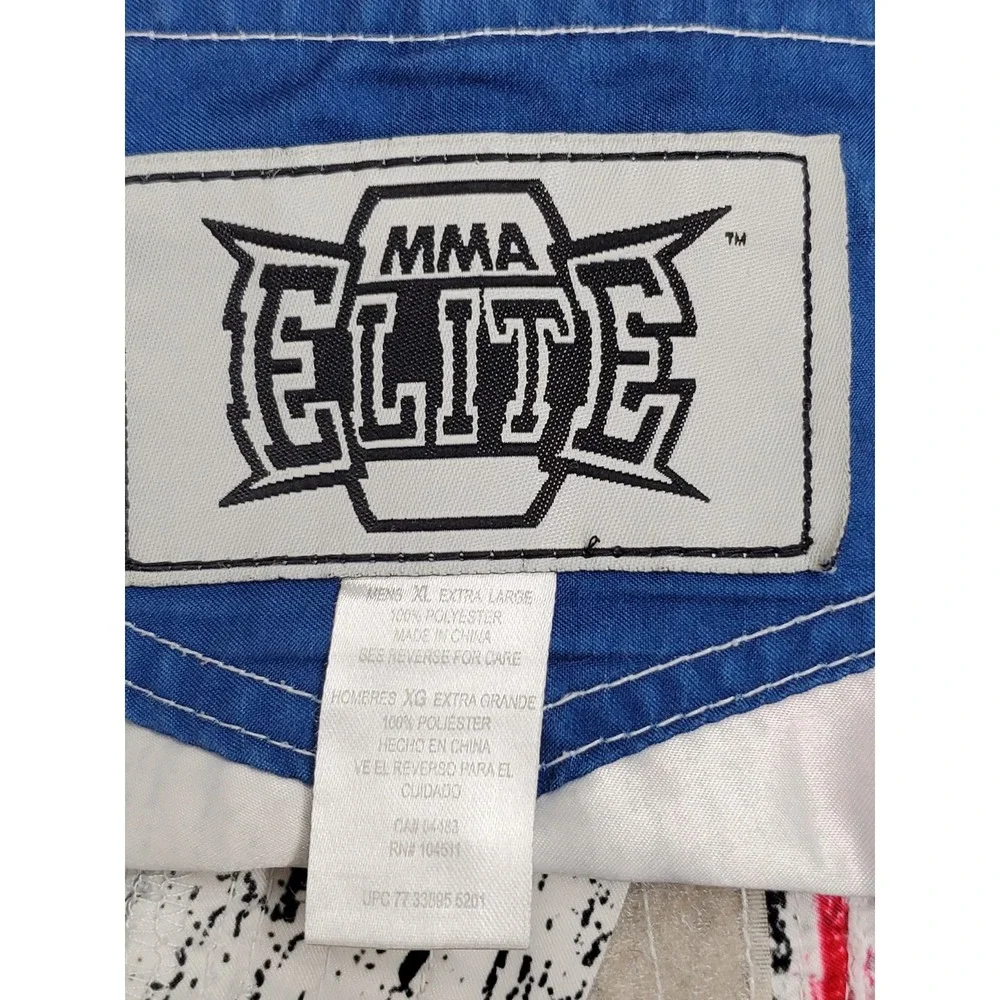 MMA Elite Men Activewear Shorts XL Red Graphic Flag Eagle Grunge Y2K 10